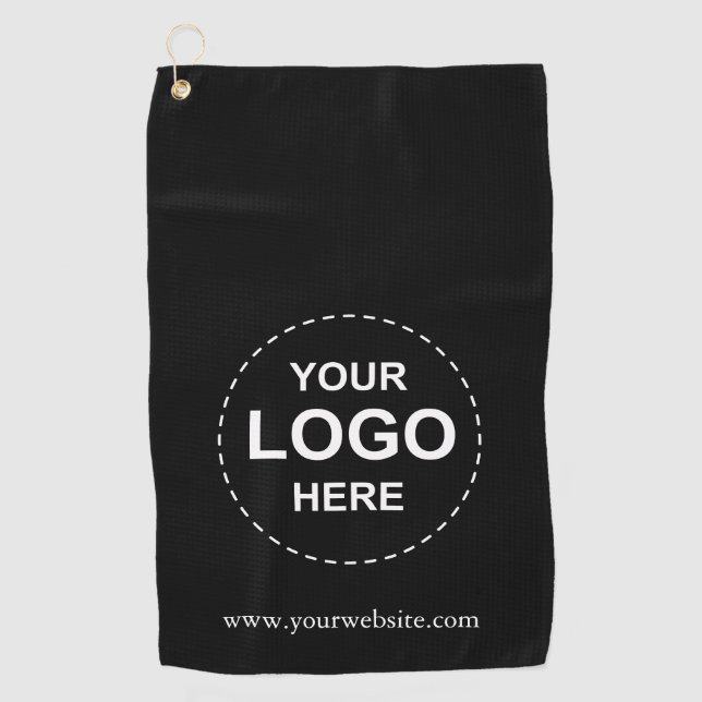 Maßgeschneidertes Golf-Handtuch mit Firmenlogo Golfhandtuch (Vorderseite)