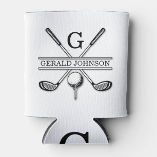 Maßgeschneidertes Golf Monogram Design Dosenkühler