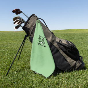 Maßgeschneidertes Golfhandtuch - Mit Monogramm/Fot