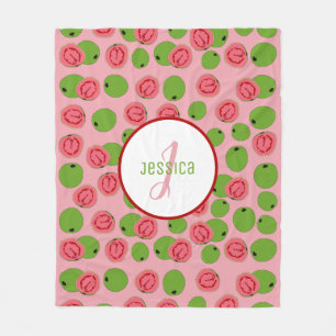 Maßgeschneidertes Guava-Fruchtmuster Fleecedecke