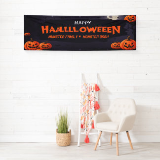 Maßgeschneidertes Halloween-Party Banner, Pumpkins Banner