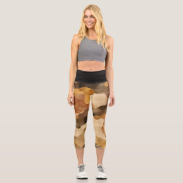 Maßgeschneidertes Hochwaisted-Capris Capri Leggings