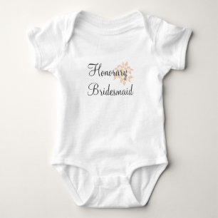 Maßgeschneidertes Hochzeitskleid-Shirt für Baby od Strampler