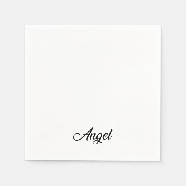 Maßgeschneidertes Hochzeitspapier Napkin Serviette (Vorderseite)