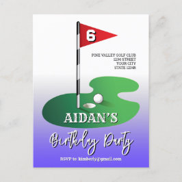 Maßgeschneidertes Image für Golf Holiday Design Feiertagspostkarte