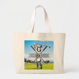 Maßgeschneidertes Image für Golf Monogram Jumbo Stoffbeutel