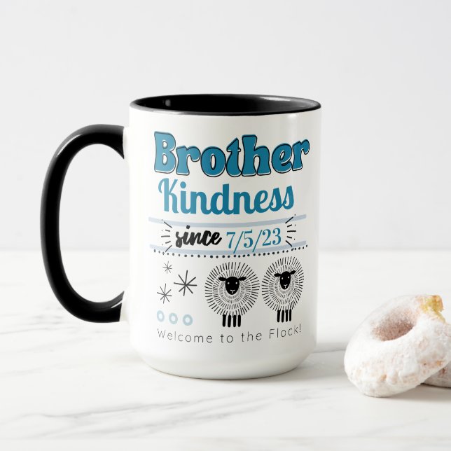Maßgeschneidertes JW-Taufen-Geschenk für Bruder Tasse (Mit Donut)