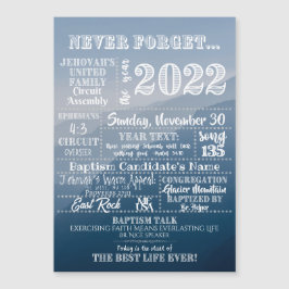 Maßgeschneidertes JW-Taufen-Geschenk - Schaltkreis Magnetkarte