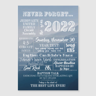 Maßgeschneidertes JW-Taufen-Geschenk - Schaltkreis Magnetkarte