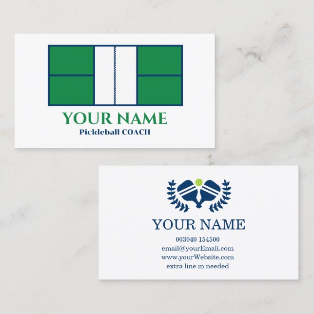 Maßgeschneidertes Kalkgrün Visitenkarte (Vorne/Hinten)