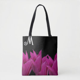 Maßgeschneidertes M monogramm rosa florales Boho