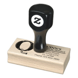 Maßgeschneidertes Mechanisches Monogramm. Ursprüng Gummistempel