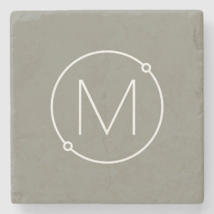 Maßgeschneidertes Minimalistisches Circle Modernes Steinuntersetzer