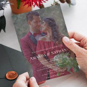 Maßgeschneidertes, modernes, diagonal gestreiftes einladung