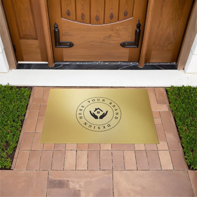 Maßgeschneidertes, modernes Firmenlogo Fußmatte (Außenbereich)