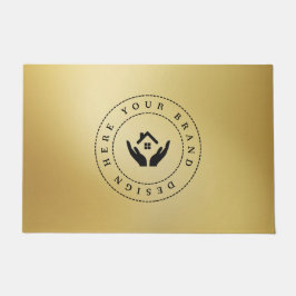 Maßgeschneidertes, modernes Firmenlogo Fußmatte