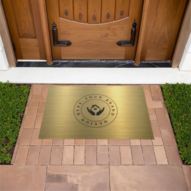 Maßgeschneidertes, modernes Firmenlogo Fußmatte (Außenbereich)