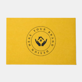 Maßgeschneidertes, modernes Firmenlogo Fußmatte