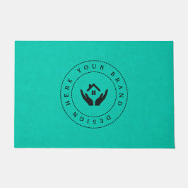 Maßgeschneidertes, modernes Firmenlogo Fußmatte