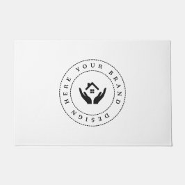 Maßgeschneidertes, modernes Firmenlogo Fußmatte