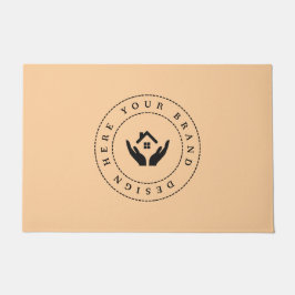 Maßgeschneidertes, modernes Firmenlogo Fußmatte