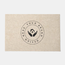 Maßgeschneidertes, modernes Firmenlogo Fußmatte