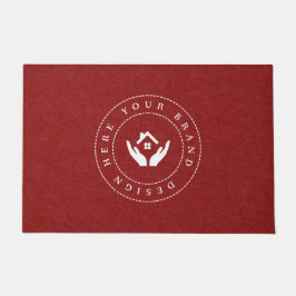 Maßgeschneidertes, modernes Firmenlogo Fußmatte