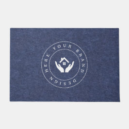 Maßgeschneidertes, modernes Firmenlogo Fußmatte