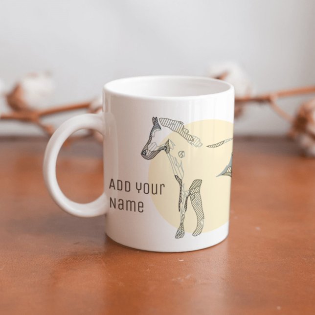 Maßgeschneidertes, modernes Foal Minimal Niedlich  Kaffeetasse (Von Creator hochgeladen)