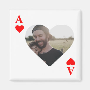 Maßgeschneidertes, modernes Foto für Poker Magnet