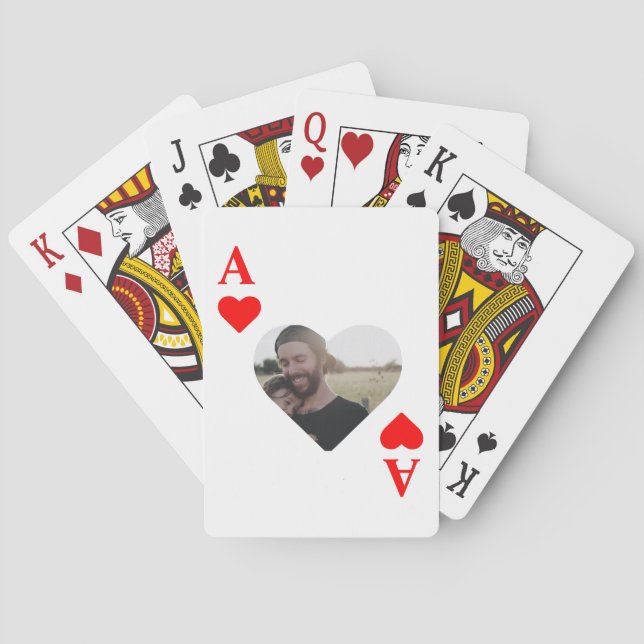 Maßgeschneidertes, modernes Foto für Poker Spielkarten (Rückseite)
