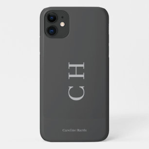 Maßgeschneidertes modernes Grau Case-Mate iPhone Hülle