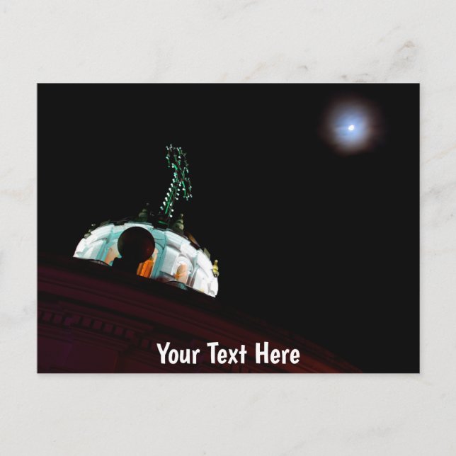 Maßgeschneidertes Mond & Cross, Quito, Ecuador Postkarte (Vorderseite)