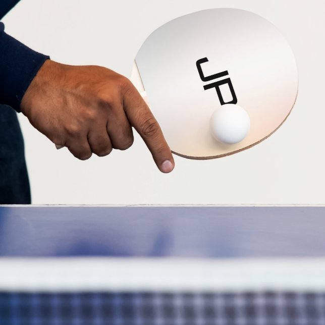 Maßgeschneidertes Monogram Template Glamour Silver Tischtennis Schläger (InSitu)