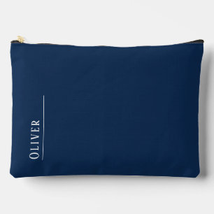 Maßgeschneidertes Monogramm, dunkelblau Zubehörtasche