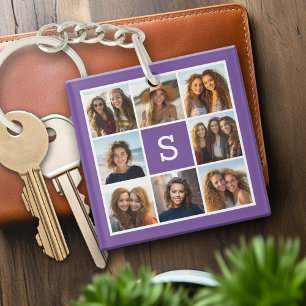 Maßgeschneidertes Monogramm für die Eggplant- un Schlüsselanhänger