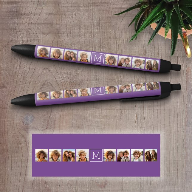 Maßgeschneidertes Monogramm für die Eggplant- und  Kugelschreiber (Personalized Writing Pens)