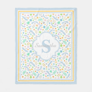 Maßgeschneidertes Monogramm Girl Fleece Blanket, m