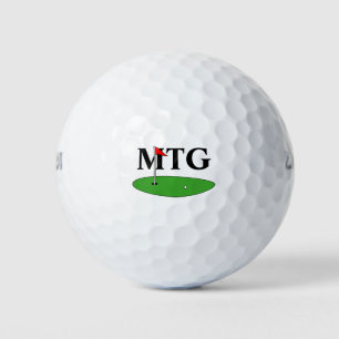 Maßgeschneidertes Monogramm-Golf-Geschenk für Golf Golfball