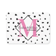 Maßgeschneidertes Monogramm/Initial für den schwar