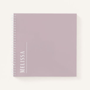 Maßgeschneidertes Monogramm, moderne Maul-Farbe Notizbuch