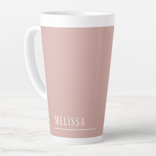 Maßgeschneidertes Monogramm, modernes Rosa Milchtasse
