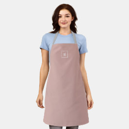 Maßgeschneidertes Monogramm, modernes Rosa Schürze