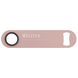 Maßgeschneidertes Monogramm, modernes Rosa Speed Flaschenöffner