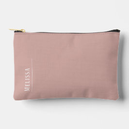 Maßgeschneidertes Monogramm, modernes Rosa Zubehörtasche