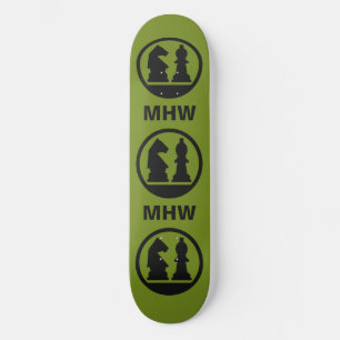 Maßgeschneidertes Monogramm-Skateboard CHESS Skateboard