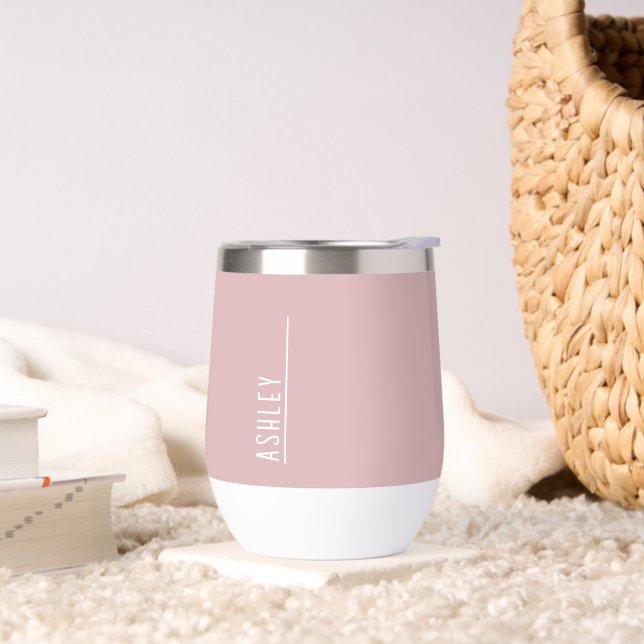 Maßgeschneidertes Monogramm, trendpastellrosa (Wohnzimmer)