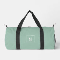 Maßgeschneidertes Monogramm, überall sage grün