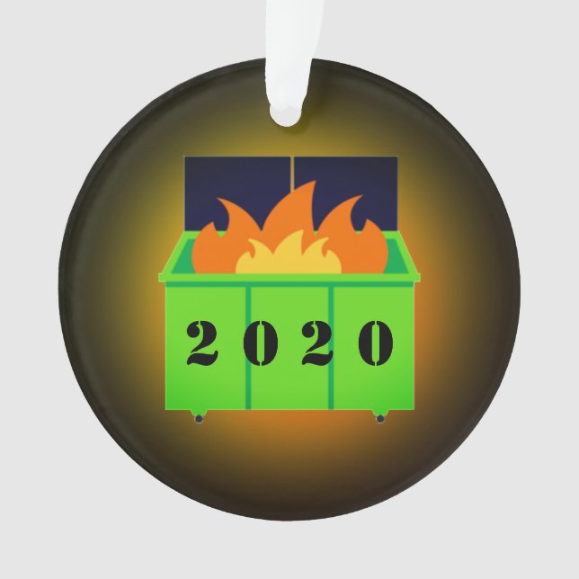 Maßgeschneidertes Mülltonnen 2020 Ornament (Vorderseite)