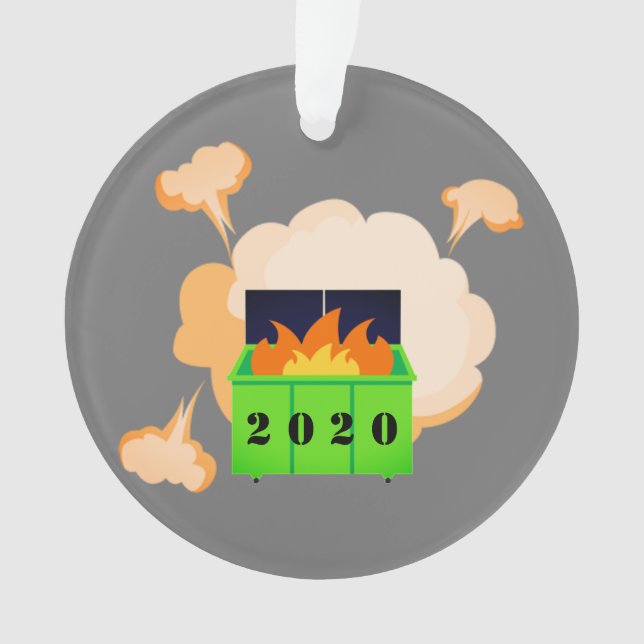 Maßgeschneidertes Mülltonnen 2020 Ornament (Vorderseite)
